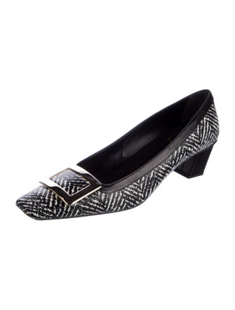 Roger Vivier Leather Printed Pumps