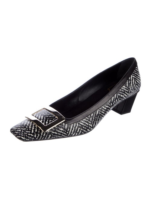 Roger Vivier Leather Printed Pumps