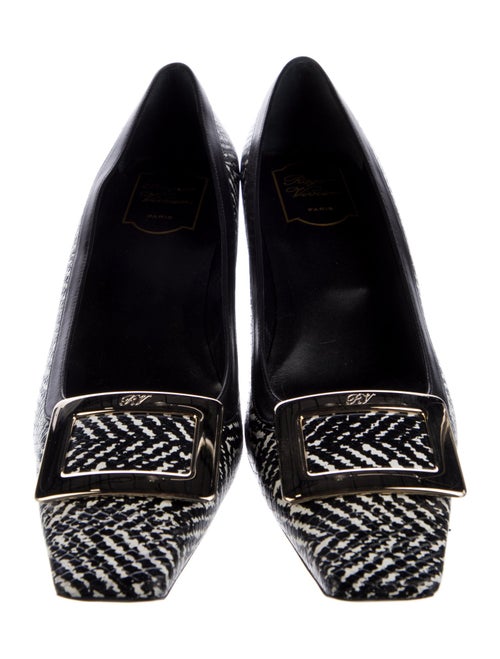Roger Vivier Leather Printed Pumps