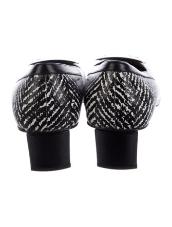 Roger Vivier Leather Printed Pumps