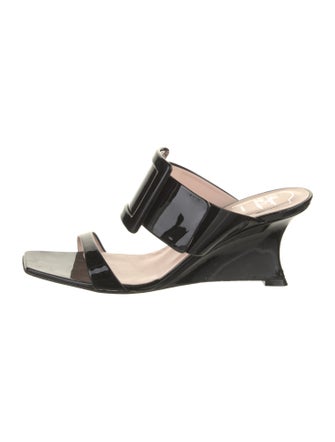 Roger Vivier Patent Leather Slides