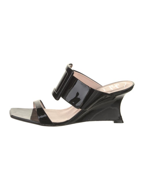 Roger Vivier Patent Leather Slides