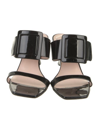 Roger Vivier Patent Leather Slides