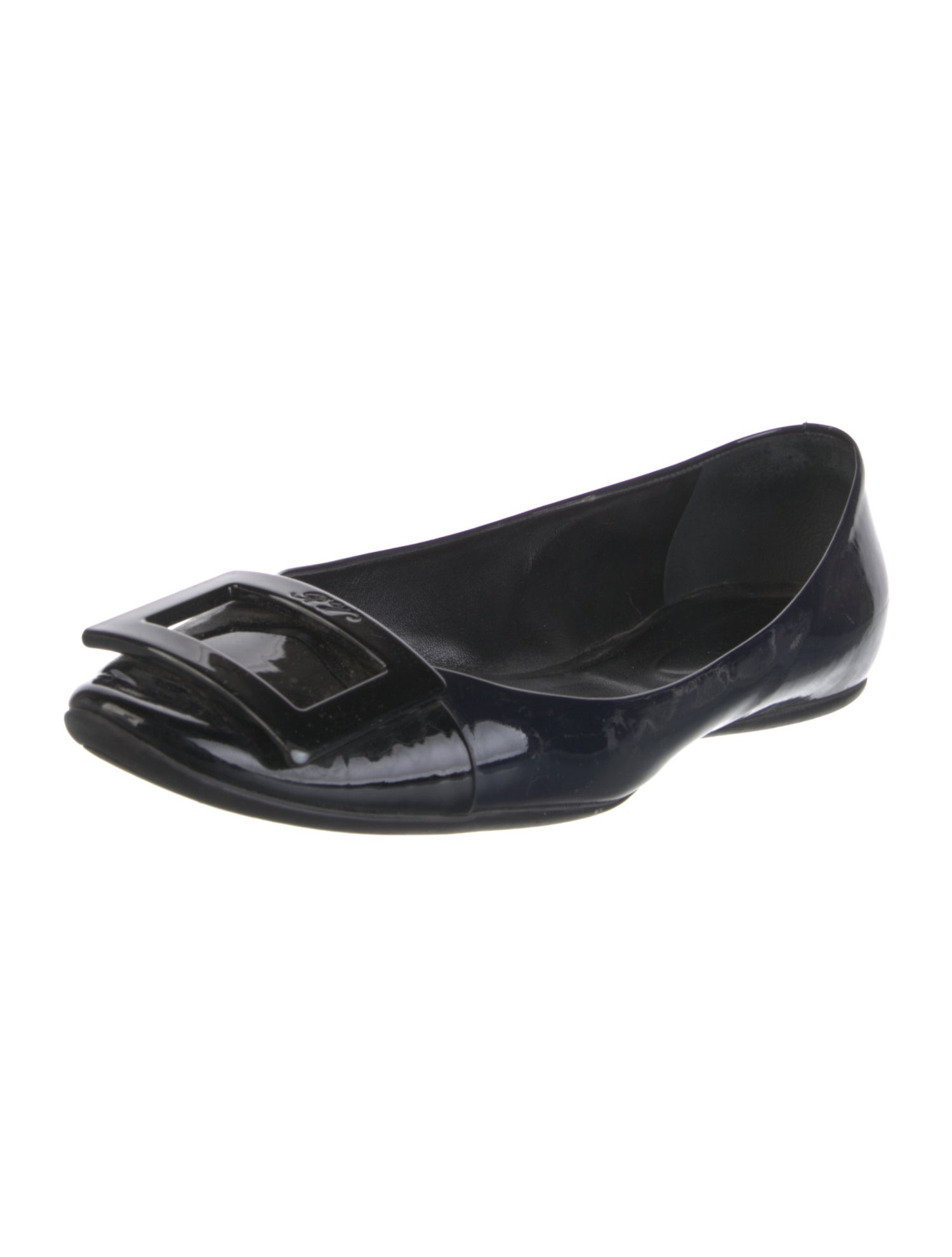 Roger Vivier Patent Leather Flats