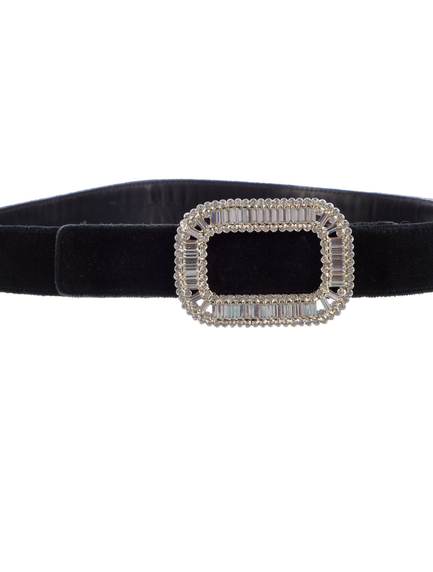 Roger Vivier Satin Crystal Embellishments Waist Belt