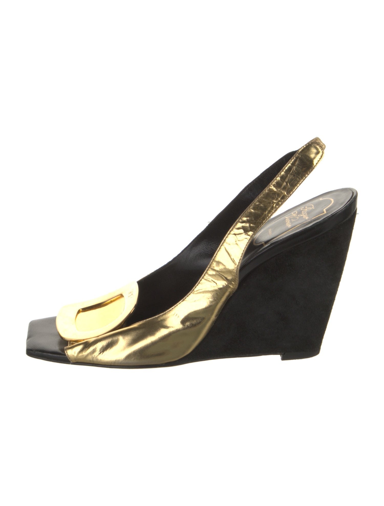 Roger Vivier Leather Slingback Sandals