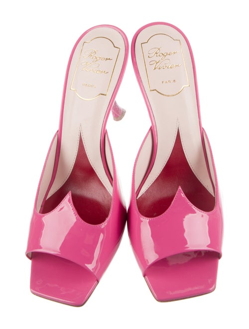 Roger Vivier Patent Leather Slides