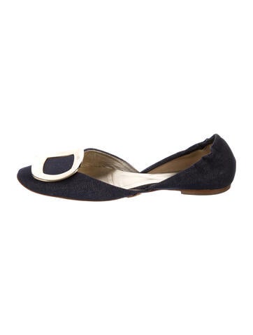 Roger Vivier Flats Denim D'Orsay IT 35 | 5