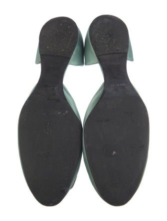 Roger Vivier Satin Crystal Embellishments D'Orsay Flats