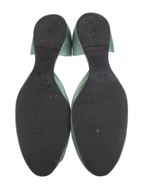 Roger Vivier Satin Crystal Embellishments D'Orsay Flats