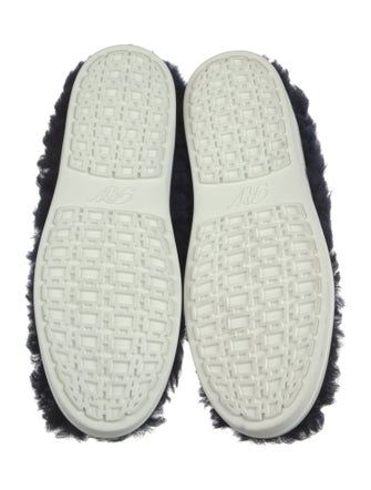 Roger Vivier Shearling Crystal Embellishments Snow Boots