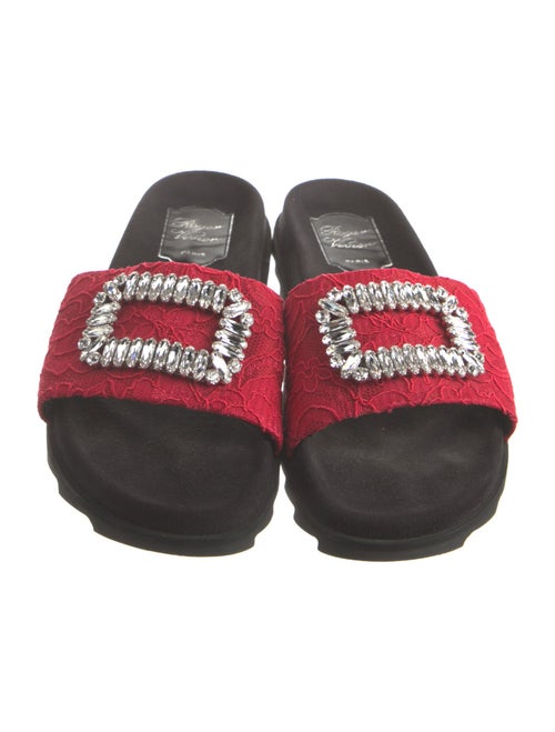 Roger Vivier Crystal Embellishments Slides