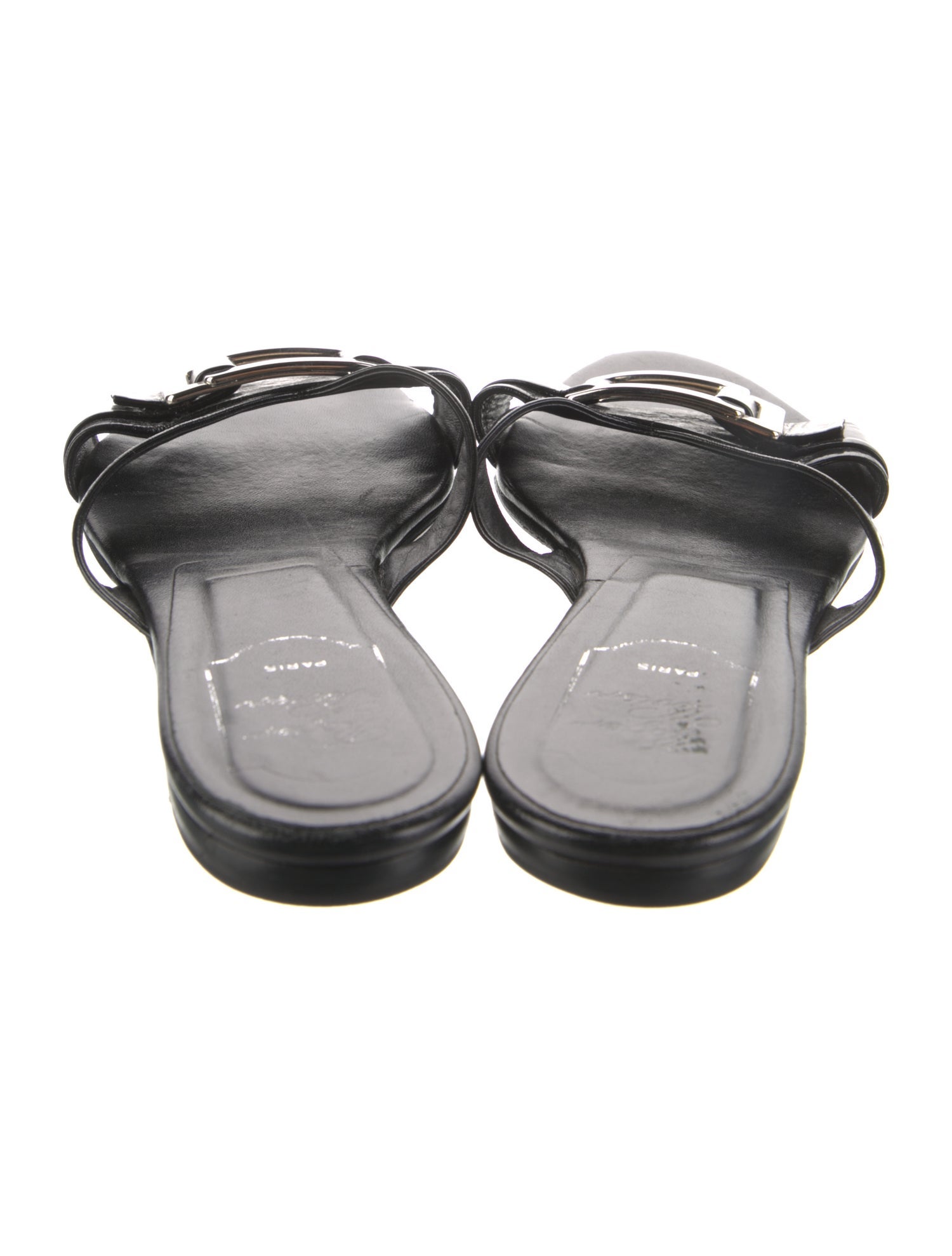 Roger Vivier Patent Leather Slides
