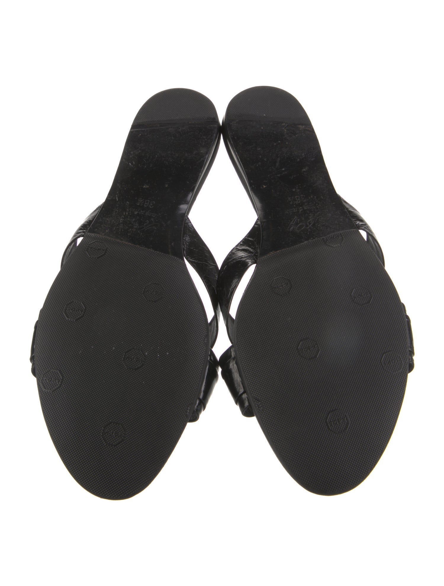 Roger Vivier Patent Leather Slides