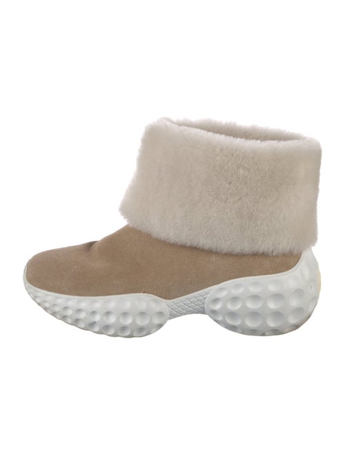 Roger Vivier Suede Wedge Sneakers