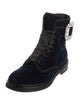 Roger Vivier Crystal Embellishments Combat Boots