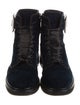 Roger Vivier Crystal Embellishments Combat Boots