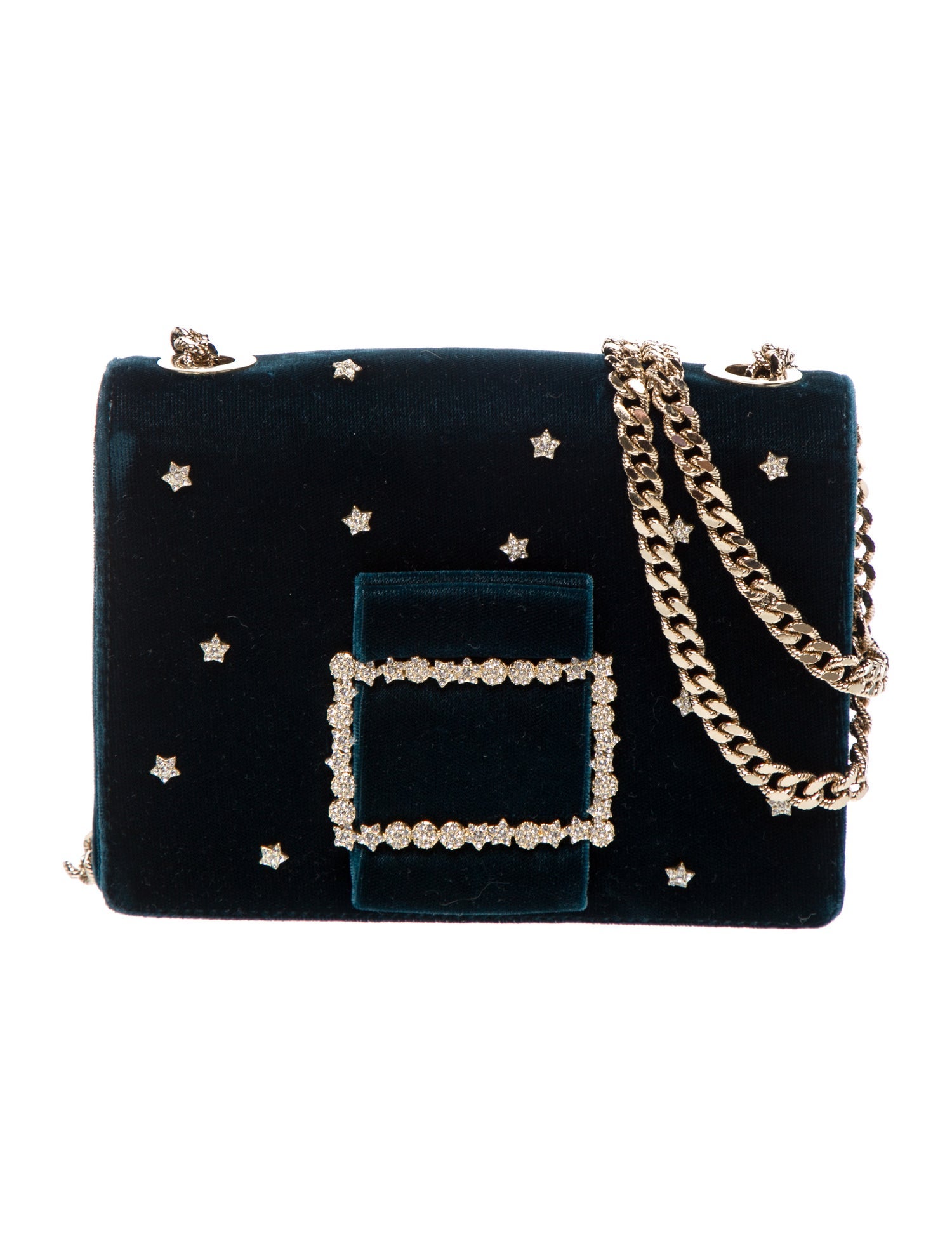 Roger Vivier Velvet Shoulder Bag