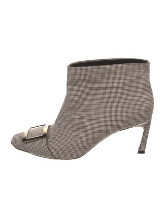 Roger Vivier Houndstooth Print Boots