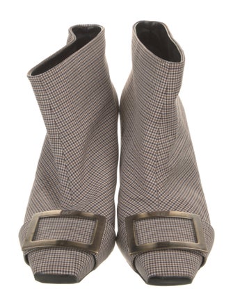Roger Vivier Houndstooth Print Boots