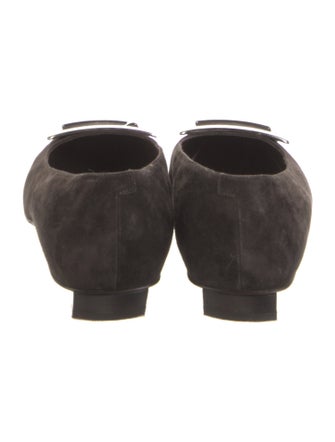 Roger Vivier Suede Flats