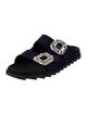 Roger Vivier Crystal Embellishments Slides