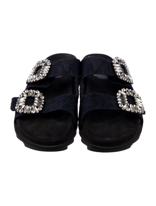 Roger Vivier Crystal Embellishments Slides