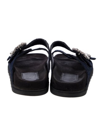 Roger Vivier Crystal Embellishments Slides