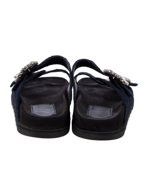 Roger Vivier Crystal Embellishments Slides