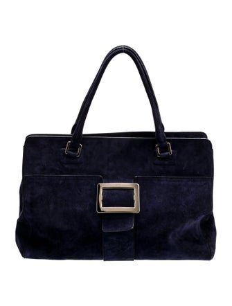 Roger Vivier Suede Top Handle Bag