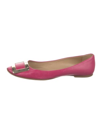 Roger Vivier Leather Ballet Flats