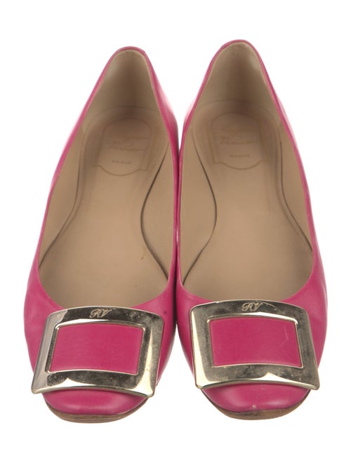 Roger Vivier Leather Ballet Flats