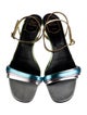 Roger Vivier Leather Colorblock Pattern Sandals