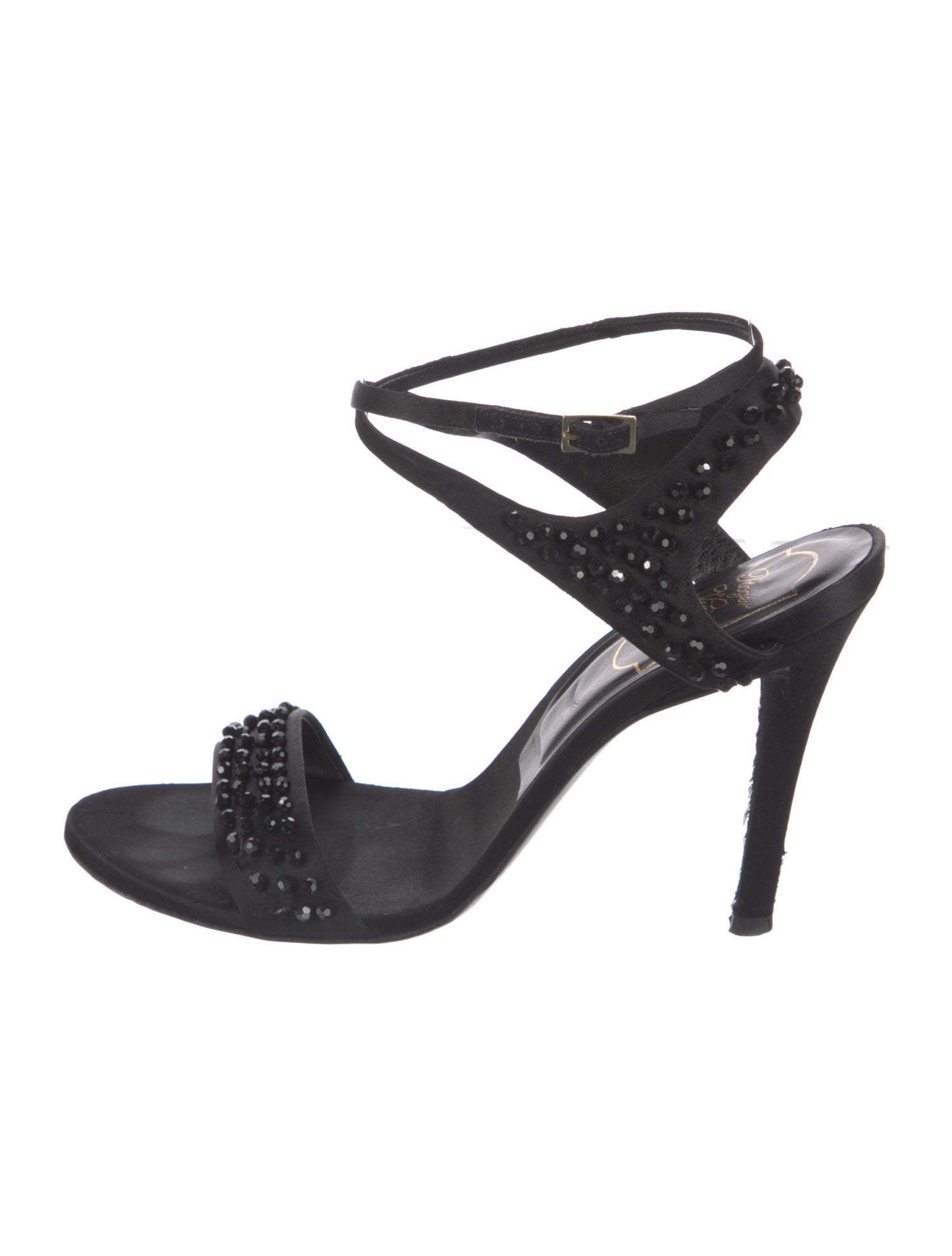 Roger Vivier Satin Slingback Sandals