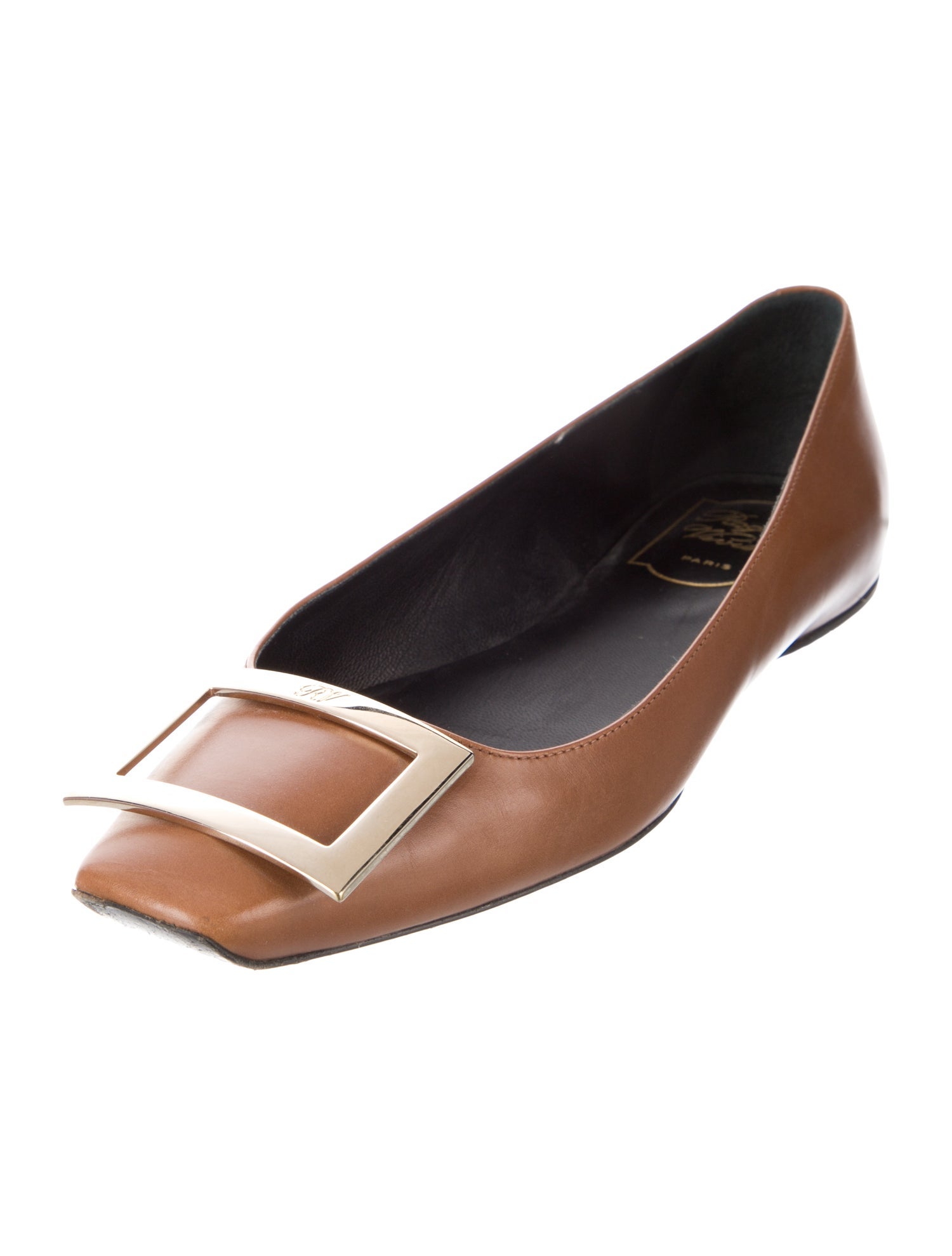 Roger Vivier Leather Flats