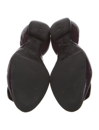 Roger Vivier Patent Leather D'Orsay Flats