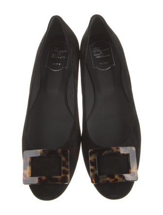 Roger Vivier Suede Flats
