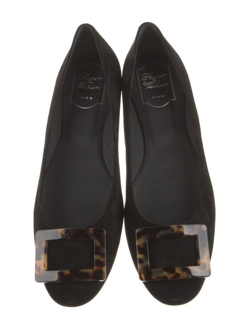 Roger Vivier Suede Flats