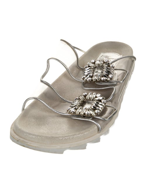 Roger Vivier PVC Crystal Embellishments Slides