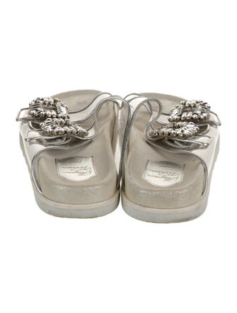 Roger Vivier PVC Crystal Embellishments Slides