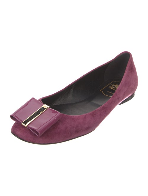 Roger Vivier Suede Ballet Flats