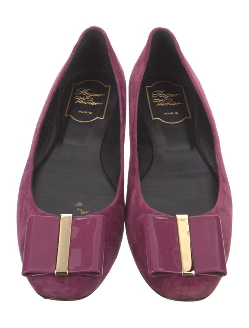 Roger Vivier Suede Ballet Flats
