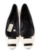 Roger Vivier Leather Colorblock Pattern Ballet Flats