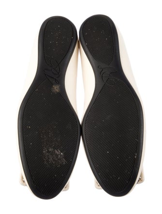 Roger Vivier Leather Colorblock Pattern Ballet Flats