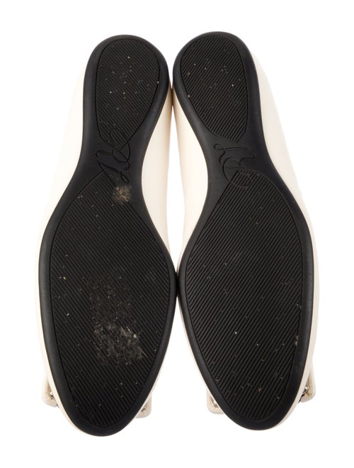 Roger Vivier Leather Colorblock Pattern Ballet Flats