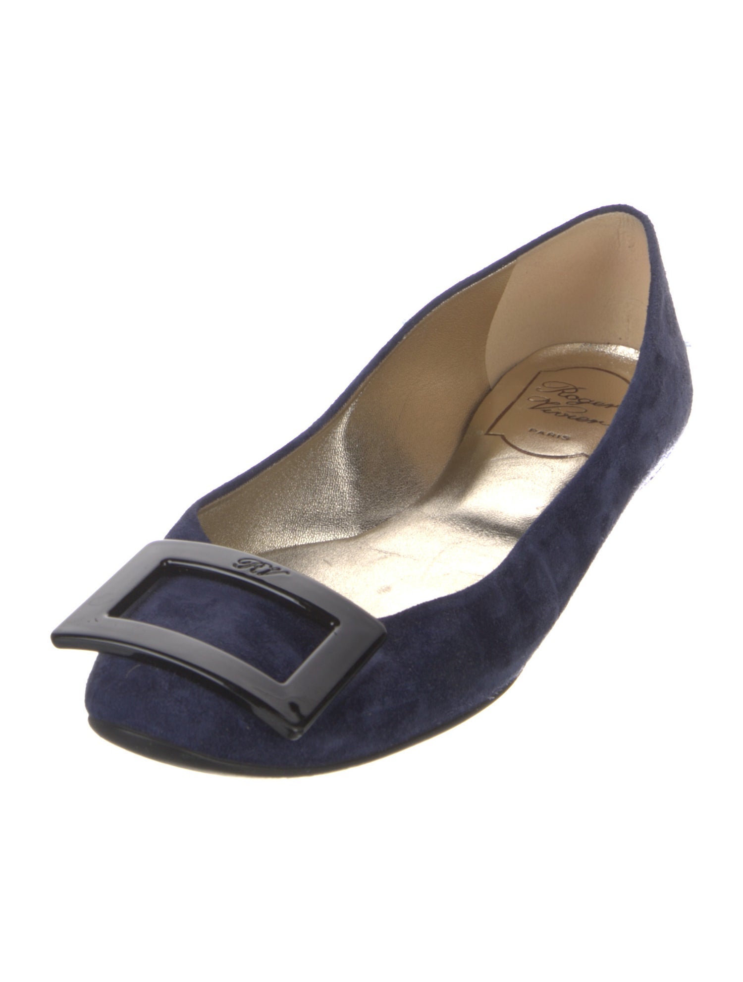 Roger Vivier Suede Ballet Flats