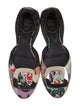 Roger Vivier Leather Printed D'Orsay Flats