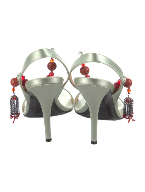 Roger Vivier Satin Slingback Sandals