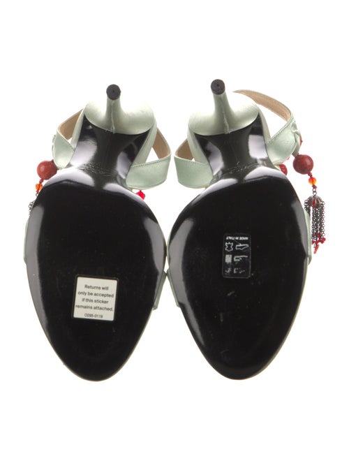 Roger Vivier Satin Slingback Sandals