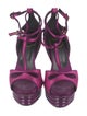 Roger Vivier Satin T-Strap Sandals